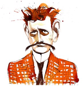 Jean Sibelius, caricaturé en homme plus jeune - Neale Osborne
